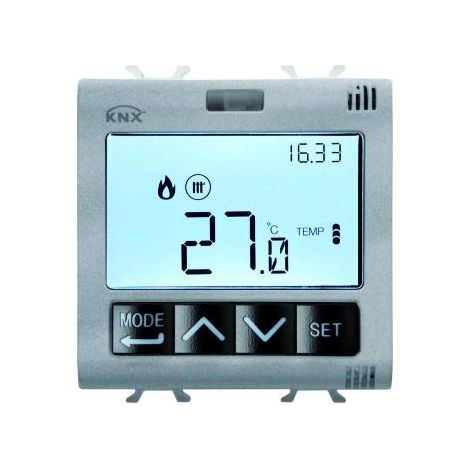 TERMOSTATO T+H KNX INCASSO TITANIO GEWISS GW14795H