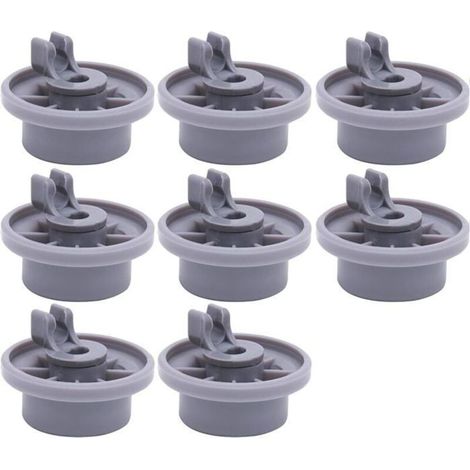 8 roulettes universelles pour panier inférieur de lave-vaisselle Siemens Bosch Beko Neff