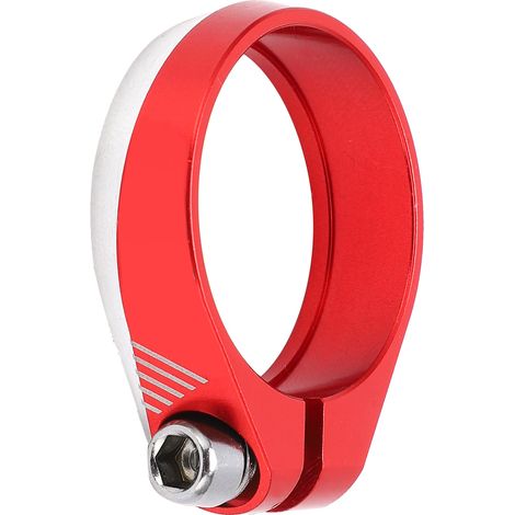 Collier de serrage rapide pour tige de selle de vélo ENLEE 31,8 mm, en alliage d'aluminium, rouge (1/5)