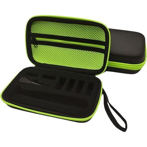 Travel Case for One Blade, Rasierer-Case for OneBlade QP2520Q, P2590, QP2570, Leather, 19 x 11 x 5.5 cm (1/5)
