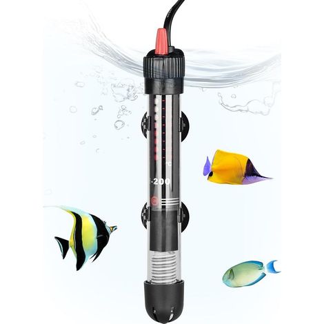 Chauffage Aquarium 25W pour 10L 20L 30L Chauffage pour Aquarium avec réglage 20–34°C