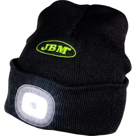 CAPPELLO INVERNALE CON LAMPADA A LED FRONTALE PER TUTTI GLI USI JBM