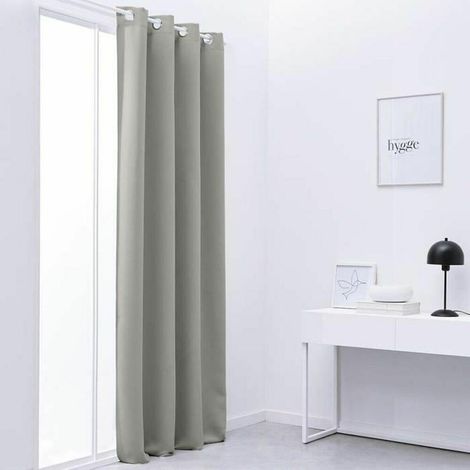 Vorhang TODAY Polyester Hellgrau (140 x 240 cm)