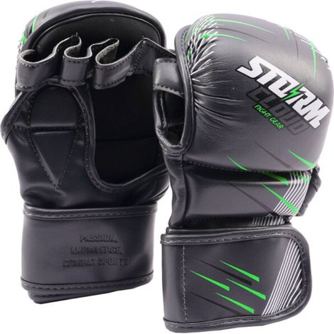 StormCloud StarFall MMA-Sparringshandschuhe Graphit-Limette 7oz XL