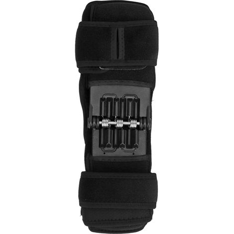 Genouillère de Stabilisation Articulaire à Ressort pour Randonnée et Escalade, Protection Renforcée Noire (1/5)
