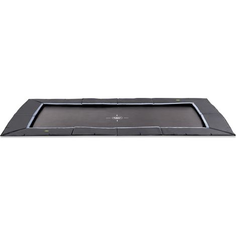 EXIT Dynamic ground level sports trampoline 9x15ft - black