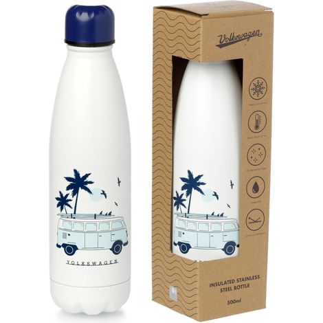 Puckator Bottiglia Termica in Acciaio 500ml - Explore More Beach Life - VW Volkswagen T1 (1/3)