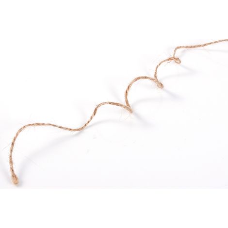 Corde en chanvre naturelle marron 8 m pour étiquette suspendue bijoux collier création artisanale DIY (1/2)