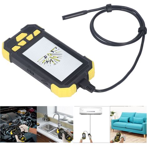 Endoscope industriel de 4,3 pouces avec écran, caméra haute définition de 8 mm, endoscope portable d'inspection de canalisations pour la réparation et les tests automobiles, 1 m (1/5)