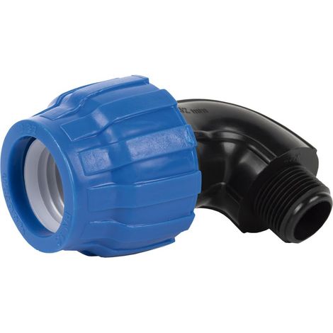 Pack 5 unidades codo 90° rosca macho PP PN16 50 x 1 1/2