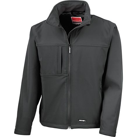 Result Giacca da lavoro classica in softshell Nero L