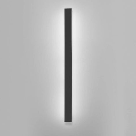 Applique Murale Extérieure Finition Noire,Lampe Murale Longue Créative Avec Abat-Jour Acrylique Lumière D'ambiance,Lampes Murales Linéaires Imperméables Simples Pour Porche,Mur Extérieur (6000K) (1/5)