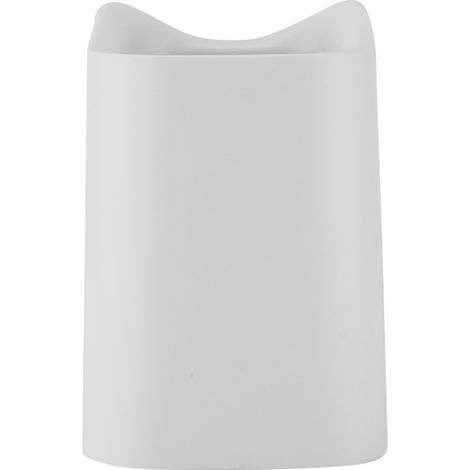 Corbeille de bureau à couvercle basculant, poubelle miniature mignonne pour domicile et dortoir, bac de rangement blanc, 1 pièce (1/5)