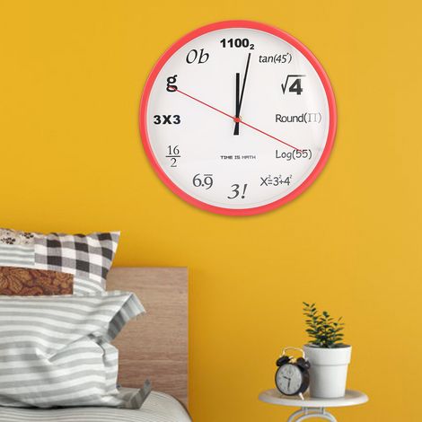 Innovative Wanduhr im mathematischen Stil, Hängeuhr mit Quarzwerk für Wohnzimmer und Schlafzimmer – Dekoration (1/5)