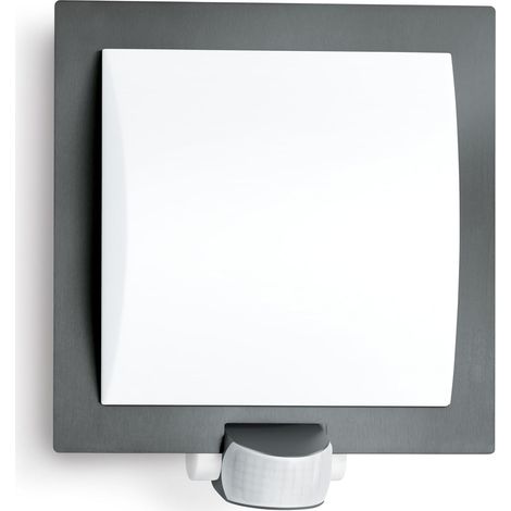 Luminaire extérieur L20 avec détecteur de mouvements à 10 m - Applique murale 60W avec capteur de présence - Lampe extérieure élégante gris anthracite (1/5)