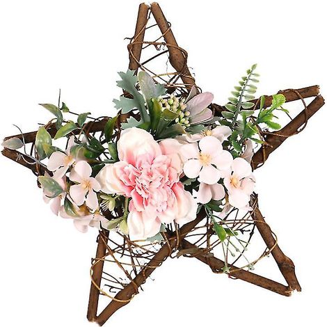 Décoration de porte en fleurs de soie pour la décoration
