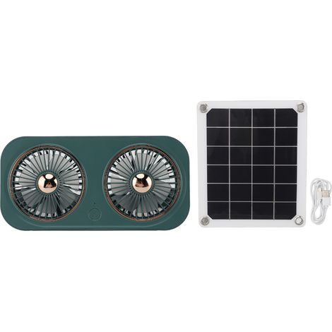 20W Solar Exhaust Fan for Pet Houses and Outdoor Toilets – Dual Outlet, 5V (1/5)