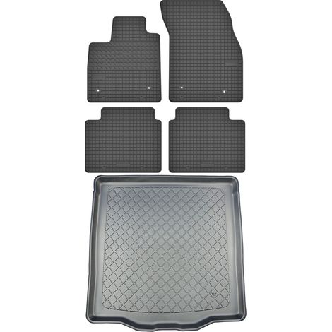 Juego de alfombrillas de goma para coche y alfombrilla para maletero para Ford Focus IV Sedán desde septiembre de 2018.