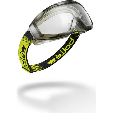 Bolle Sicherheitsbrille Tyron Globe - Augenschutz nach EN166 klare Sichtscheibe, schwarz Kristall (1/4)