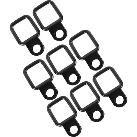 Lot de 8 anneaux d'ancrage en D à démontage rapide, compatibles avec Jeep Wrangler JK YJ TJ JKU Sports/Sahara/Freedom/Rubicon X Unlimited 95-17 (1/5)