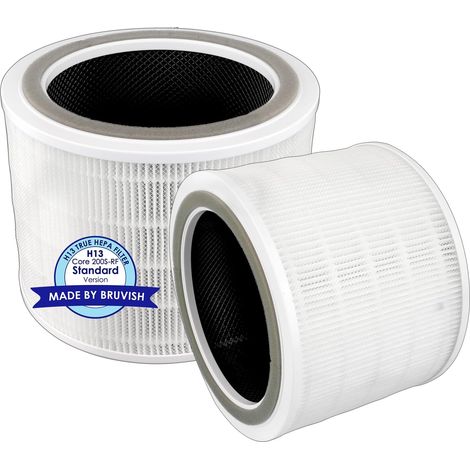 (2 piezas) Filtros de repuesto Core 200S para purificador de aire LEVOIT Core 200S, filtro Hepa Core200S-P True H13, filtros de carbón activado HEPA 3 en 1 (1/5)