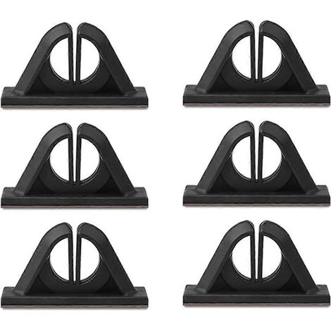 Lot de 6 supports de cannes à pêche, sans perçage, pour garage ou bateau de pêche. (1/4)
