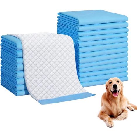50 alèses jetables pour chiens, idéales pour l'apprentissage de la propreté, 60 x 45 cm, pour chiots et autres animaux. (1/5)