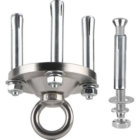 Filiyano-Crochet de plafond pour suspension de chaise, crochet robuste, pivotant sur roulements à billes, rotation à 360°, charge maximale de 500 kg (1/5)