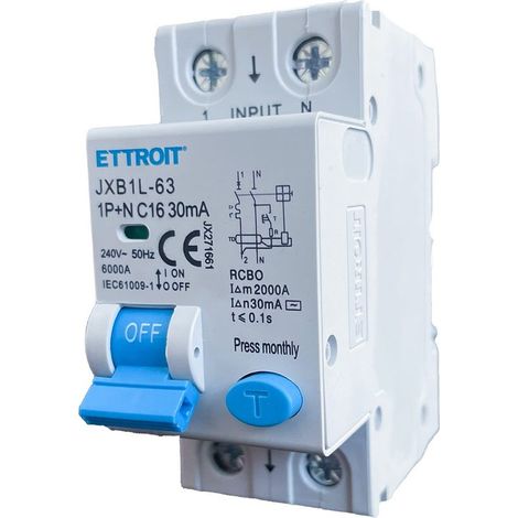 INTERRUPTOR DIFERENCIAL MAGNÉTICO-TERMO TRESMO ESTRECHO 1P+N (1/2)