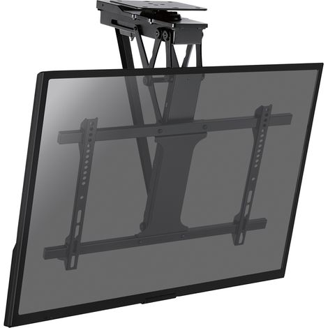 Support plafond motorisé pour écran TV 32''-75'' – Orientable avec télécommande – Charge max 35 kg – Connectivité Wi-Fi intégrée – Kimex (1/3)