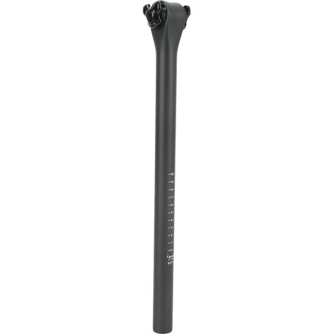 Leichte Carbonfaser-Fahrradsattelstütze mit Stoßdämpfung, Fahrradsattelzubehör, Ausführung in Mattschwarz, Grau und Silber, 27,2 x 400 mm / 1,1 x 15,7 Zoll (1/5)