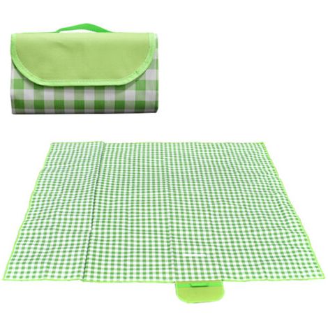 Couverture de pique-nique extra large de 2 m x 2 m, pliable, imperméable et résistante au sable, avec poignée, idéale pour le camping, la randonnée et la pêche. (1/5)