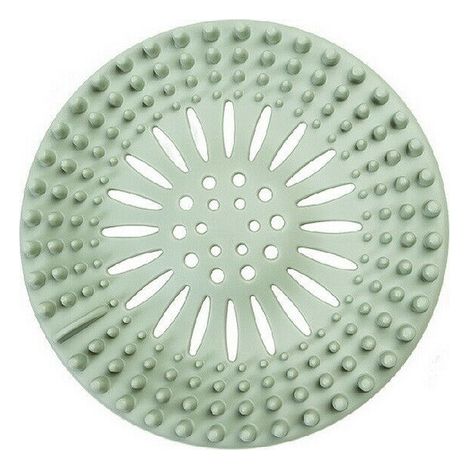 Filtre pour alimentations, attrape-cheveux, bouchon de baignoire, filtre d'évier, couvercle de douche, 1 pc (vert)