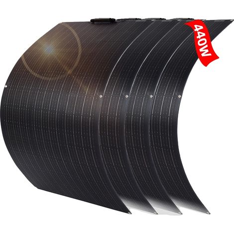 Pannello solare, design pieghevole, alta efficienza, 440 W (4 pezzi da 110 W) (1/2)