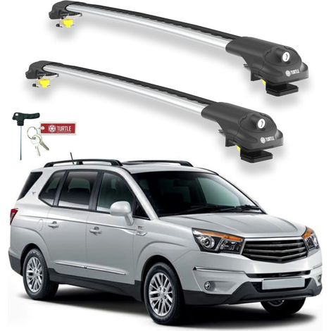 TURTLE kompatibel mit Ssangyong Turismo 2013-2019 Dachträger Air1 Grau (1/5)