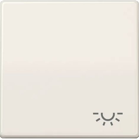 Jung Wippe 1fach, Symbol Licht, Duroplast, Serie AS, weiß AS 591 L (1/2)