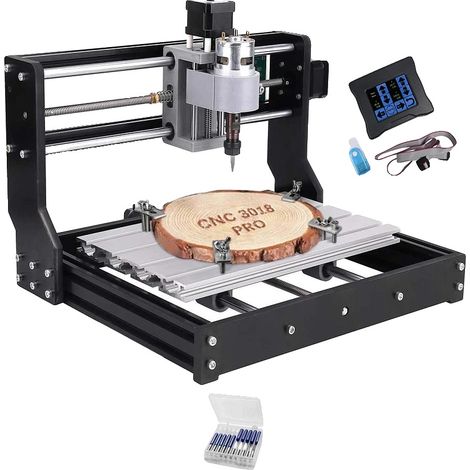 Grabado CNC, funciones de fresado y láser, diseño compacto, controlador táctil, 20 W (1/2)