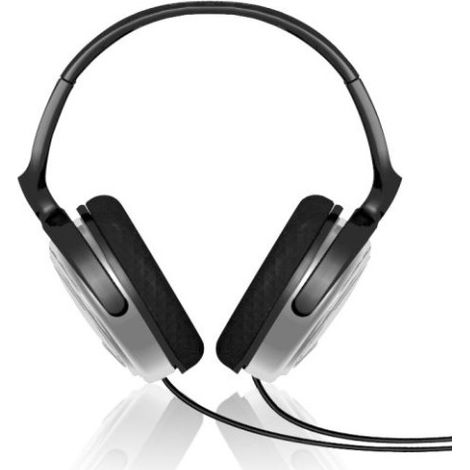 Casque Audio Philips SHP2500/10 Avec Fil Jack 3.5mm Contrôle du Volume Circum Aural Noir