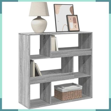 854441 Bibliothèque/Séparateur de pièce sonoma gris 100x33x94,5 cm (1/5)