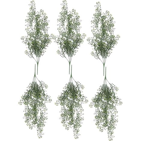 Pack of 6 x Hanging UV and Fire Resistant Artificial String Pearl Plant 75cm - Premium Quality (1/4)