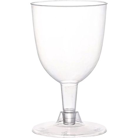 Verre À Vin Jetable - Verre À Champagne En Plastique Transparent - Pour Fêtes De Noël Et Jour De La Saint-Valentin - Hauteur 11,1 Cm - 1 Pièce (1/5)