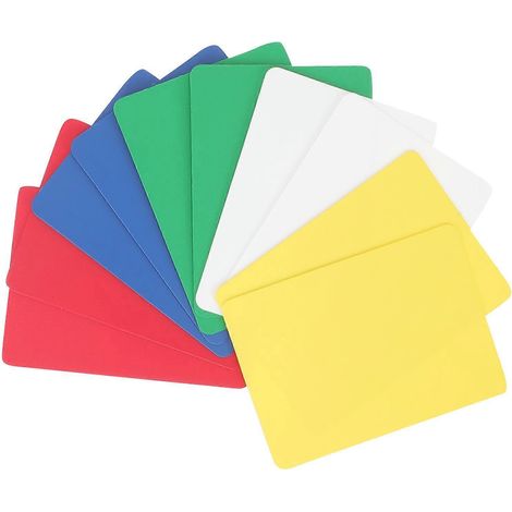 Lot de 10 cartes de score universelles en plastique pour le poker (outil de croupier).-8.7x6.4cm