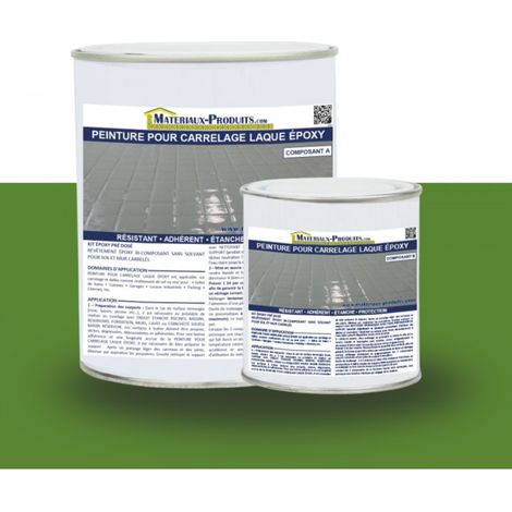 Peinture Laque Epoxy Spécial Carrelage - 5 Kg Vert Gazon - MATPRO (1/3)