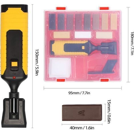 Kit de Réparation de Stratifié, Boîtier Robuste Chips Scratches Ensemble d'outils de Réparation (1/5)