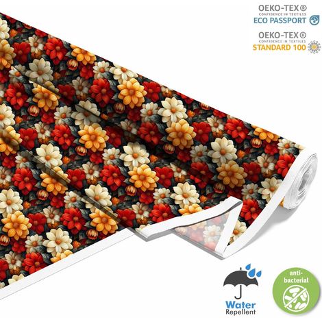 TESSUTI DECORATIVI PER ESTERNI OXFORD - Motivo Fiori I DX5547 (1/5)