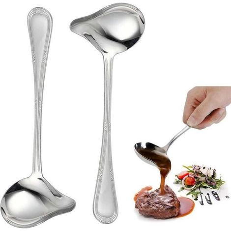 Louche - Cuisine - Inox - 2Pcs - Bec Verseur - Antirouille