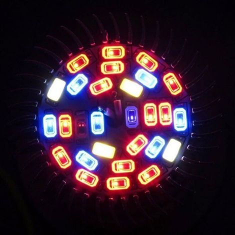 Lampe De Culture - 10 W - E14 - 28 Led Plein Spectre - Pour Hydroponie Et Serre - 1 Pièce (1/4)