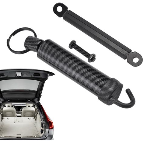Lève-ressort de coffre de voiture, coffre à ressort de levage de couvercle de de voiture - Dispositif à ressort de levage automatique réglable en fibre de carbone - Couvercle de de voitu