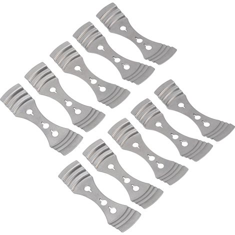 Lot de 10 porte-mèches de bougie professionnels en acier inoxydable, portables, pour centrer les mèches de bougies à faire soi-même (1/5)