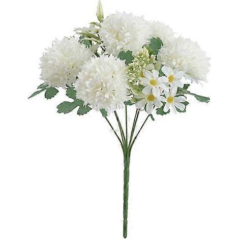 Fleur artificielle aux détails soignés, réaliste, fanée, sans arrosage, longue durée de vie. Photo non contractuelle.blanc (1/5)